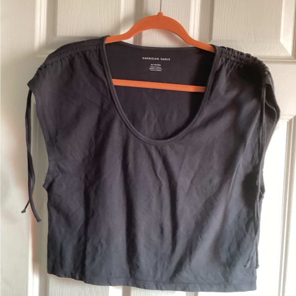 American Eagle xl crop top grey